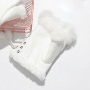Fjallprodukter AB Fur /Faux Suede Fingerless Gloves